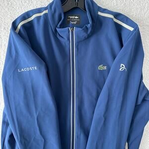 Lacoste Men Sport Novak Djokovic Blue Full-Zip Jacket - 3XL EUC